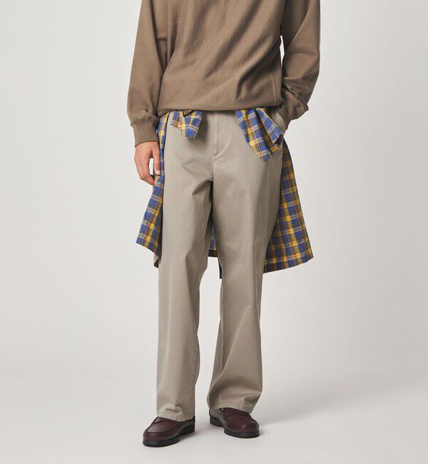 STEVEN ALAN「＜Steven Alan＞ ウエポン ニドム アーミー ノープリーツ トラウザーズ」|チノ|