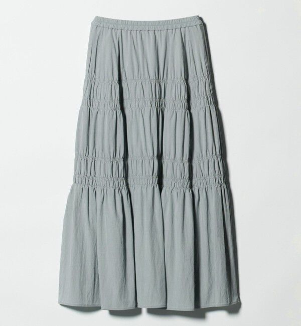 BEAUTY&YOUTH UNITED ARROWS「レーヨンブレンド シャーリング ロングスカート」|スカート|