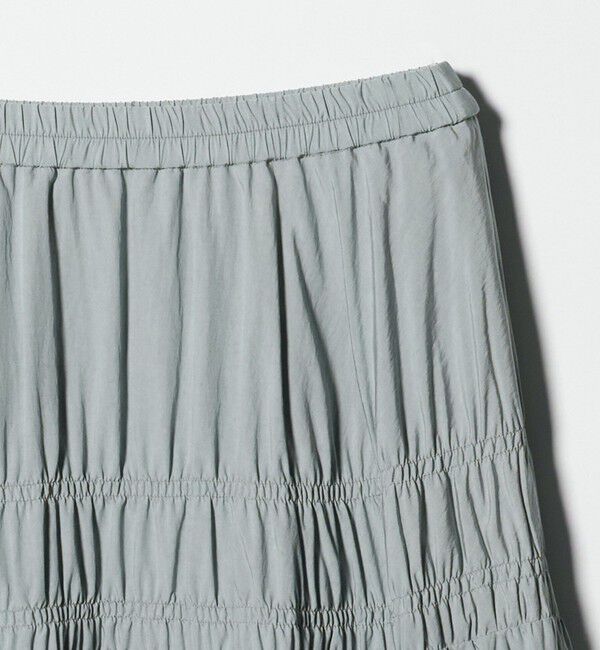 BEAUTY&YOUTH UNITED ARROWS「レーヨンブレンド シャーリング ロングスカート」|スカート|