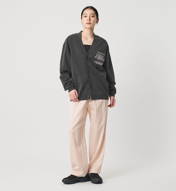 BEAUTY&YOUTH UNITED ARROWS「【別注】＜HEAR MY NAME＞ロゴ スウェットカーディガン ブラック」|カーディガン|