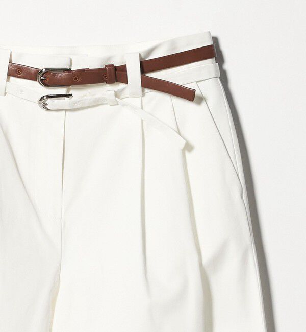 ATTISESSION「＜ATTISESSION＞ベルト 2タック ストレート パンツ 3」|その他|