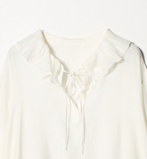 BEAUTY&YOUTH UNITED ARROWS「ラッフル スキッパーブラウス」|シャツ・ブラウス|