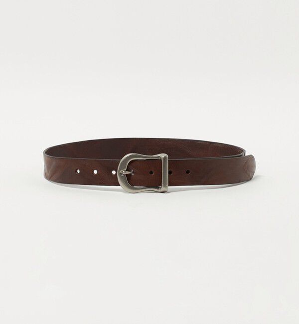 BEAUTY&YOUTH UNITED ARROWS「＜ATELIER BRUGGE＞レザー ホースシュー ベルト」|ベルト|DK.BROWN