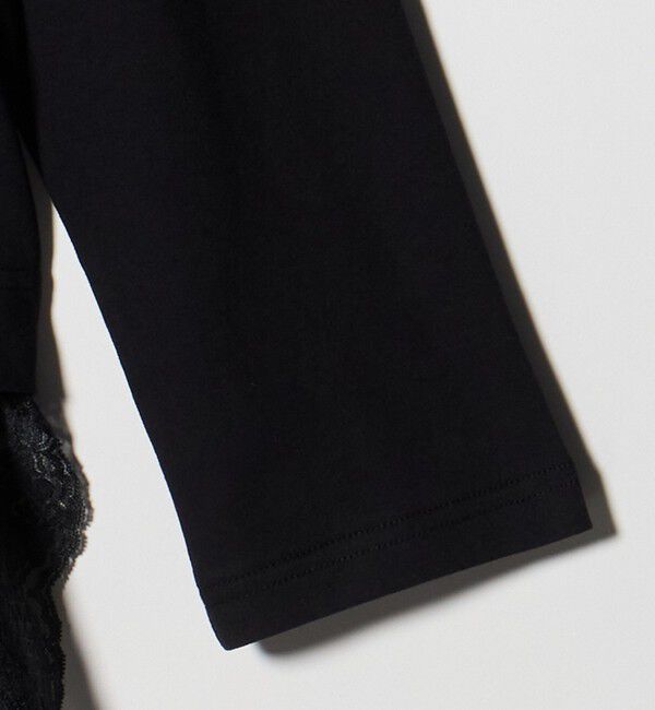 BEAUTY&YOUTH UNITED ARROWS「レースドッキング　ロングスリーブTシャツ」|Tシャツ・カットソー|