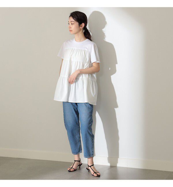 Demi-Luxe BEAMS 「コンビ ティアード プルオーバー」|シャツ・ブラウス|