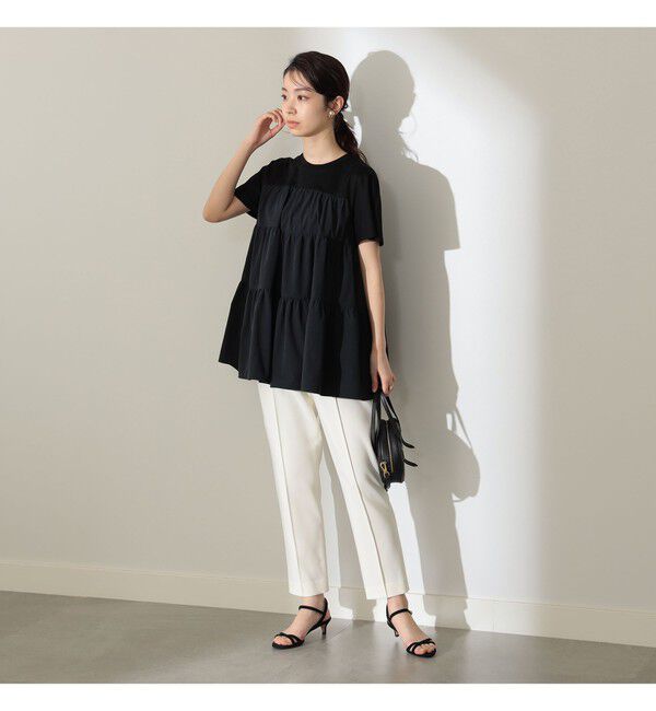 Demi-Luxe BEAMS 「コンビ ティアード プルオーバー」|シャツ・ブラウス|