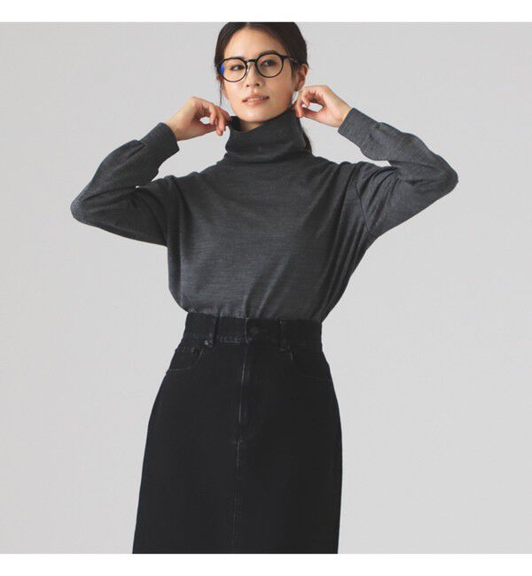 Demi-Luxe BEAMS 「SLOANE / ウール 天竺 タートルネック ニットTシャツ」|Tシャツ・カットソー|