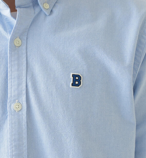 BEAMS「BEAMS / ストレッチ オックスフォード ワンポイント ボタンダウンシャツ」|シャツ・ブラウス|