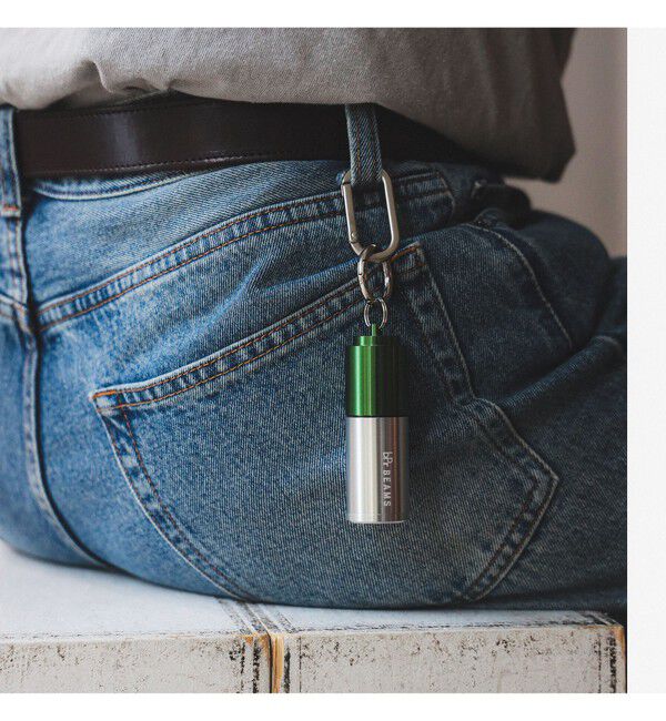 BEAMS「NEW アルミ 携帯灰皿」|アッシュトレイ|GREEN