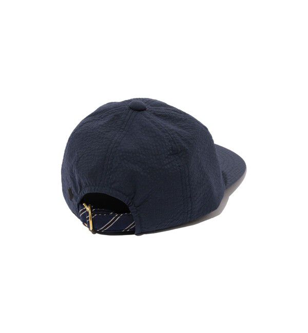 BEAMS PLUS「BEAMS PLUS / レジメンタル ストラップ サッカー 6パネル キャップ」|その他|