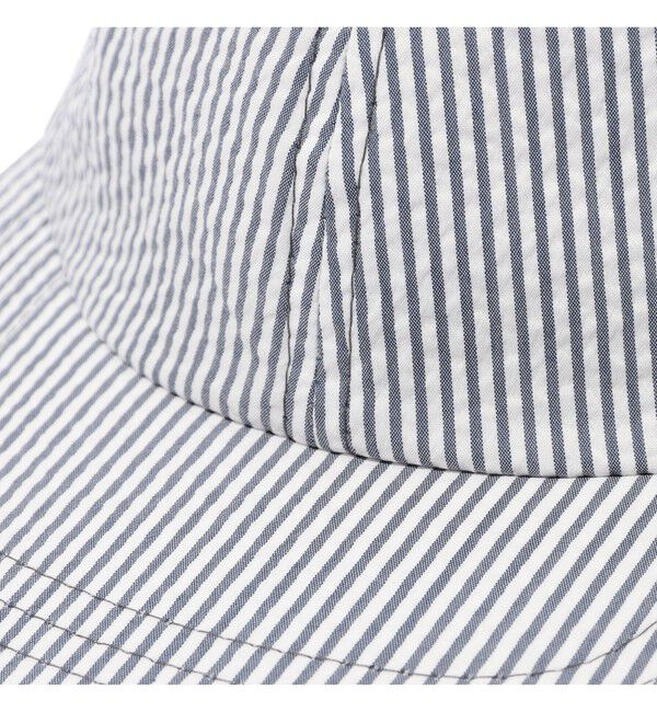 BEAMS PLUS「BEAMS PLUS / レジメンタル ストラップ サッカー 6パネル キャップ」|その他|