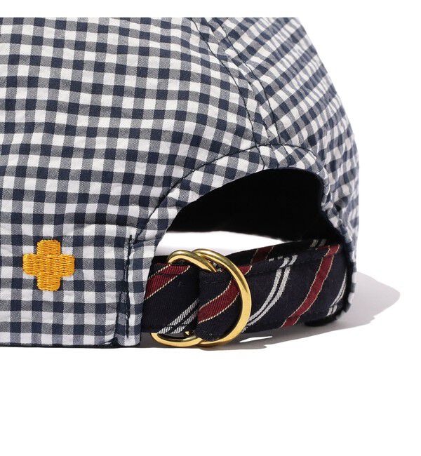 BEAMS PLUS「BEAMS PLUS / レジメンタル ストラップ サッカー 6パネル キャップ」|その他|