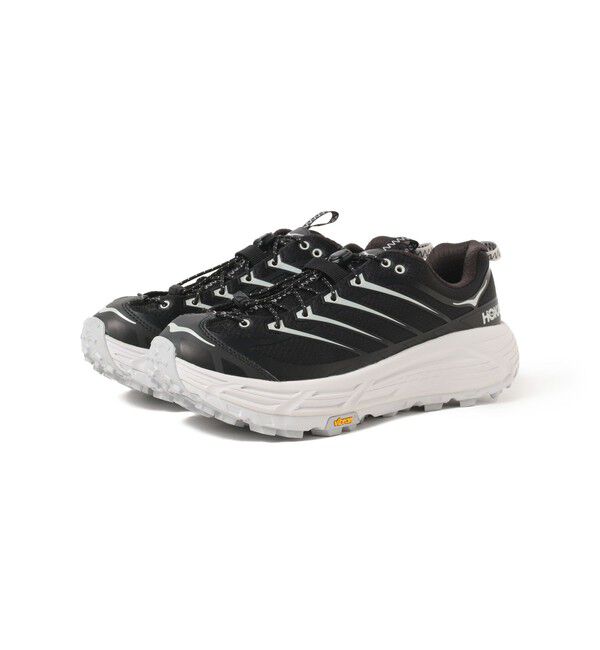 BEAMS「HOKA / MAFATE THREE 2」|スニーカー|BLACK/COSMIC_GREY