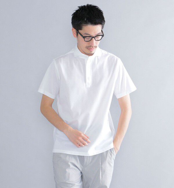 SHIPS「SHIPS：ALBINI 32ゲージ カノコ無地 ポロシャツ」|ポロシャツ|