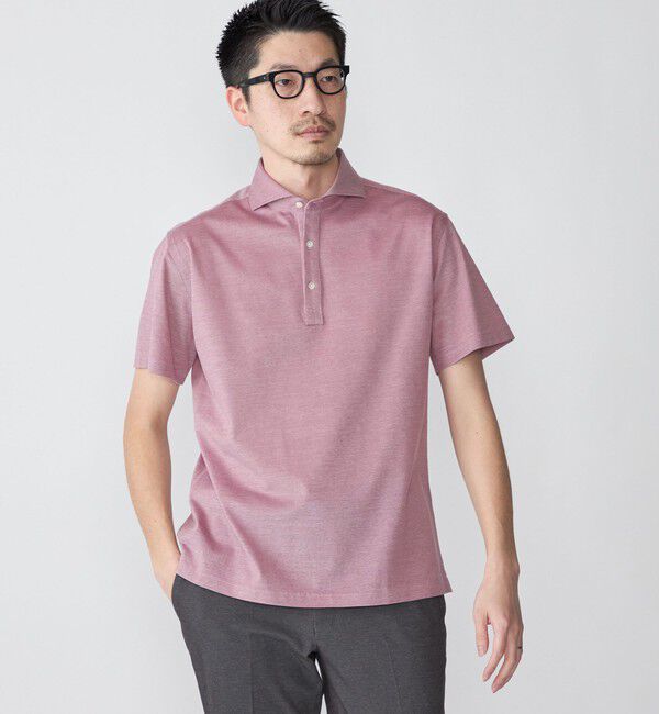 SHIPS「SHIPS：ALBINI 32ゲージ カノコ無地 ポロシャツ」|ポロシャツ|