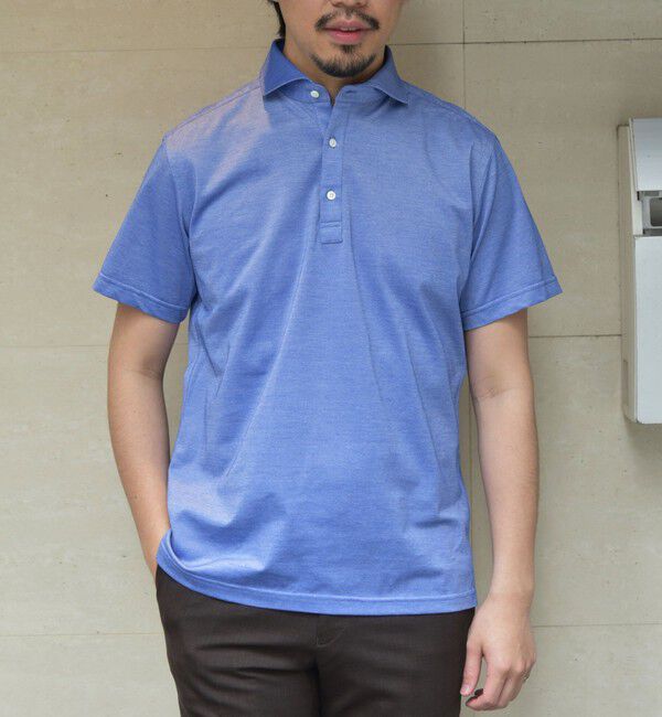 SHIPS「SHIPS：ALBINI 32ゲージ カノコ無地 ポロシャツ」|ポロシャツ|