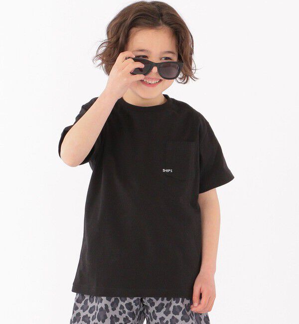 SHIPS KIDS「【WEB限定】SHIPS KIDS:100～160cm /〈家族おそろい〉SHIPS マイクロロゴ TEE」|Tシャツ・カットソー|