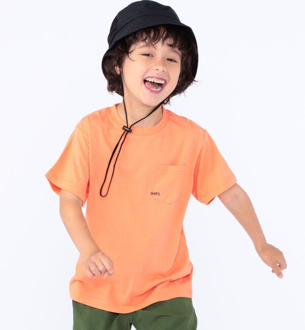 SHIPS KIDS「【WEB限定】SHIPS KIDS:100～160cm /〈家族おそろい〉SHIPS マイクロロゴ TEE」|Tシャツ・カットソー|