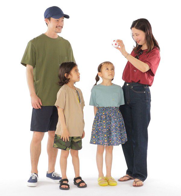 SHIPS KIDS「【WEB限定】SHIPS KIDS:100～160cm /〈家族おそろい〉SHIPS マイクロロゴ TEE」|Tシャツ・カットソー|