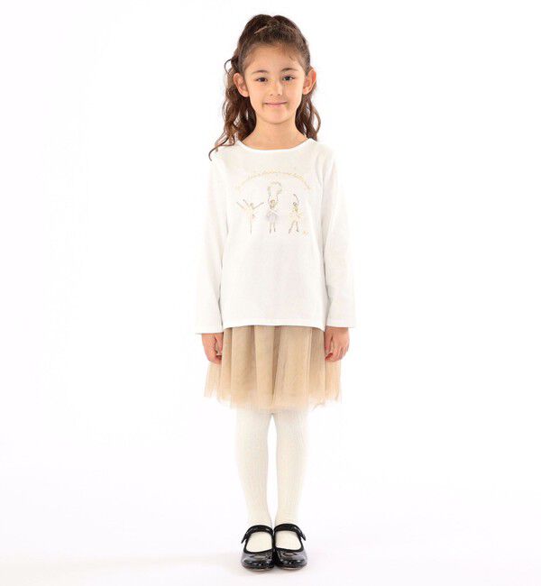 SHIPS KIDS「SHIPS KIDS:100～130cm / チュール スカート」|フレア|