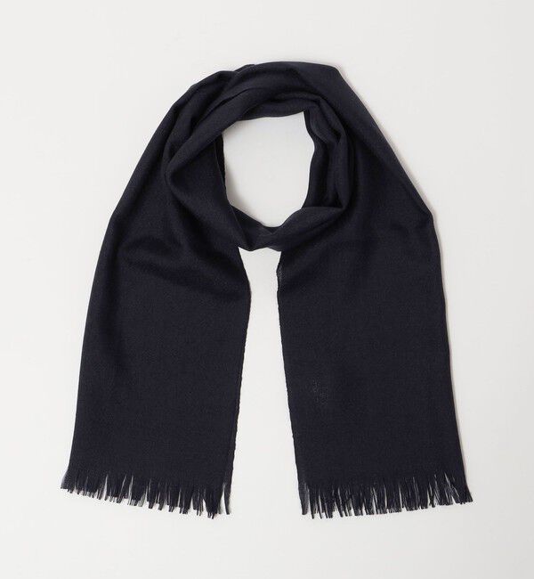 SHIPS「SHIPS: ラグジュアリー カシミヤ シルク ジャイプール ストール」|ストール|ネイビー