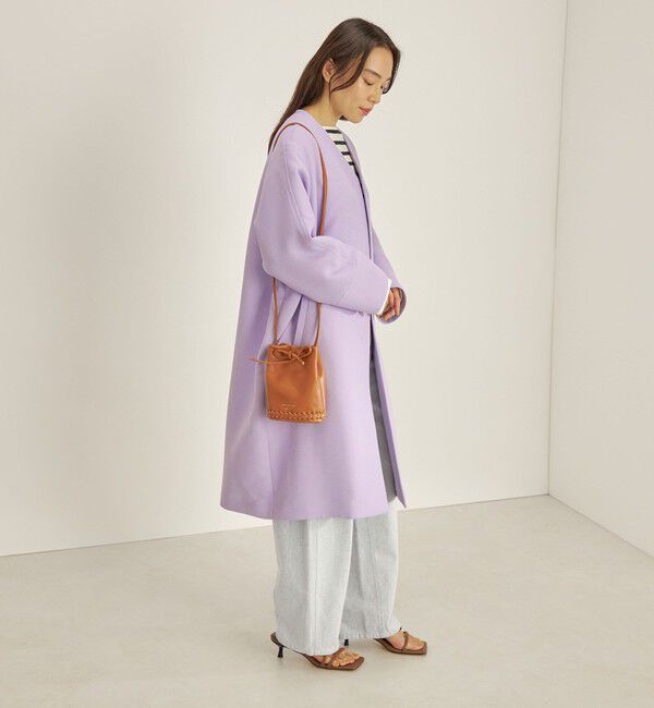 SHIPS for women「トリプルクロス ノーカラー コート◇」|ノーカラーコート|