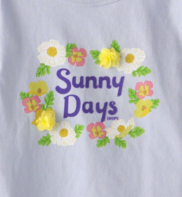 SHIPS KIDS「SHIPS KIDS:80～90cm / サニーデイズ プリント 長袖 TEE」|Tシャツ・カットソー|