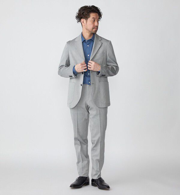 SHIPS「SHIPS:〈手洗い可能〉コットン ノープリーツ コードレーン パンツ」|チノ|