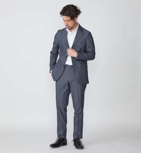 SHIPS「SHIPS:〈手洗い可能〉コットン ノープリーツ コードレーン パンツ」|チノ|