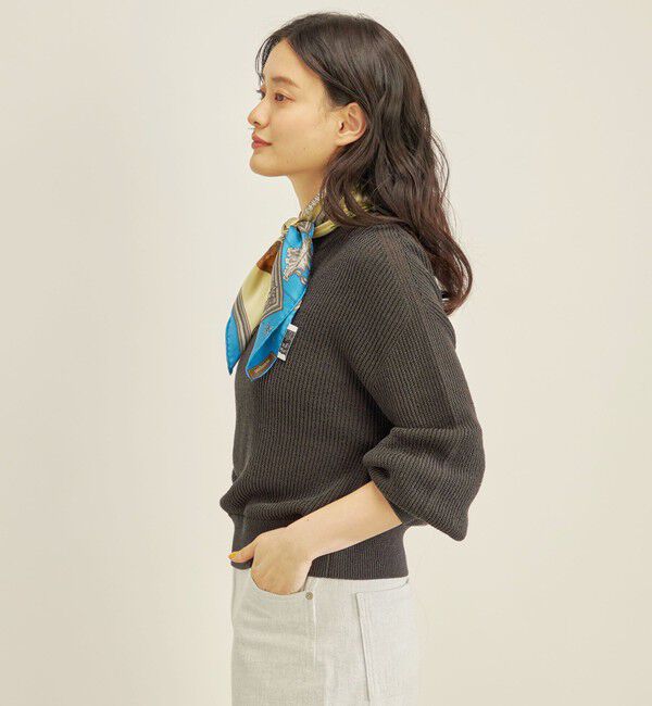 SHIPS for women「〈手洗い可能〉ペーパー コットン ワイド プルオーバー」|ニット・セーター|