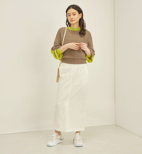 SHIPS for women「〈手洗い可能〉ペーパー コットン ワイド プルオーバー」|ニット・セーター|