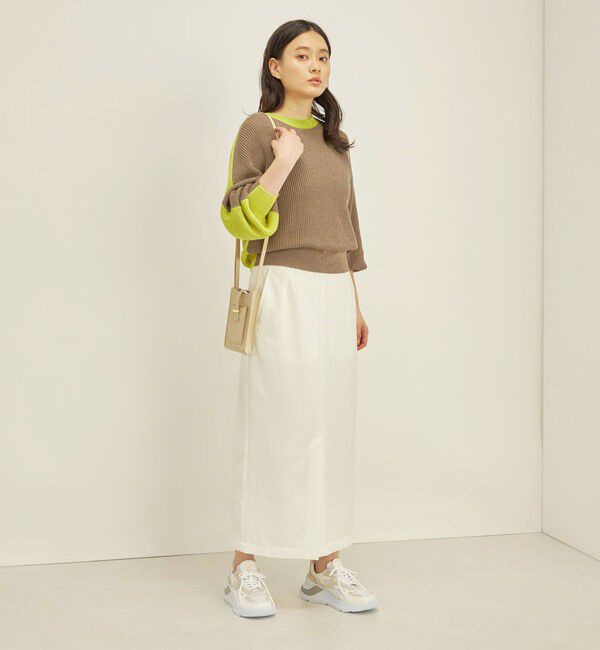 SHIPS for women「〈手洗い可能〉ペーパー コットン ワイド プルオーバー」|ニット・セーター|