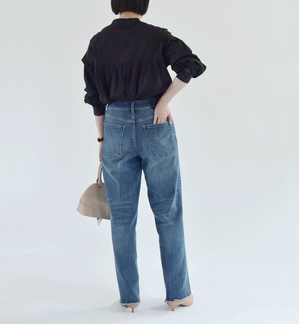 quaranciel「quaranciel:〈洗濯機可能〉ハンサム テーパード デニム パンツ」|デニム|