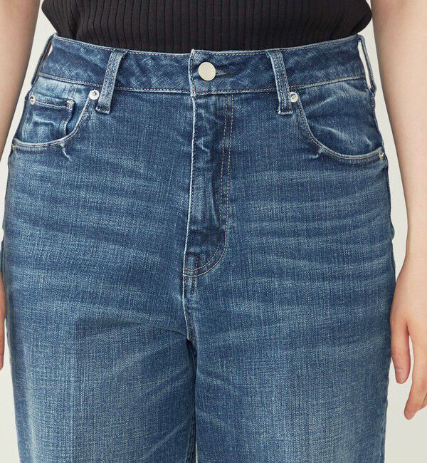 quaranciel「quaranciel:〈洗濯機可能〉ハンサム テーパード デニム パンツ」|デニム|