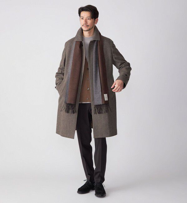 SHIPS「【SHIPS別注】PIACENZA: シルク カシミヤ リバーシブル マフラー」|マフラー|