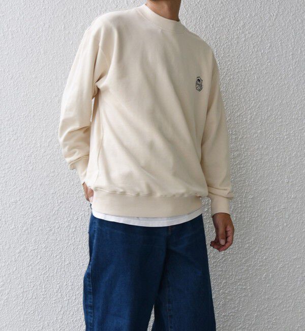 SHIPS any「【WEB限定】SHIPS any: アイビーライク ワンポイント 刺繍 ロゴ スウェット 24FW◇」|スウェット・ジャージ|