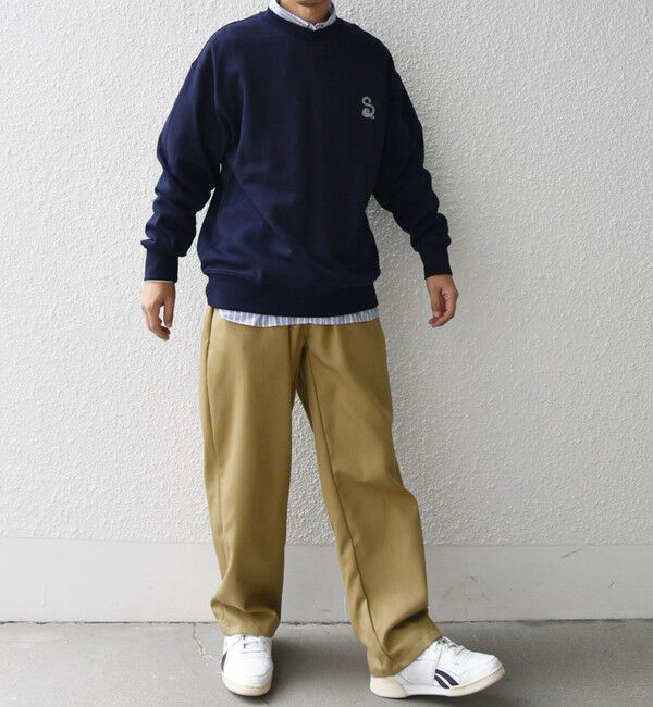 SHIPS any「【WEB限定】SHIPS any: アイビーライク ワンポイント 刺繍 ロゴ スウェット 24FW◇」|スウェット・ジャージ|