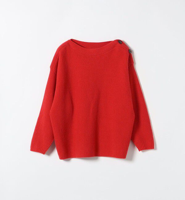 SHIPS any「SHIPS any: AQUA カシミヤ ミックス ボートネック ニット プルオーバー」|ニット・セーター|