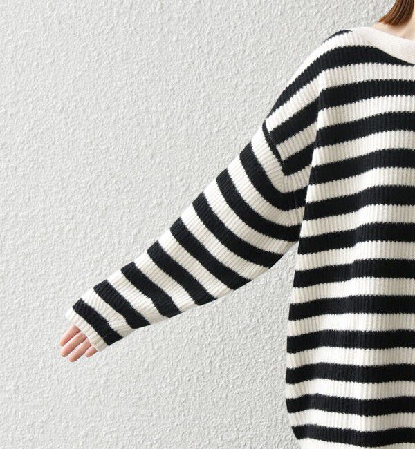 SHIPS any「SHIPS any: AQUA カシミヤ ミックス ボートネック ニット プルオーバー」|ニット・セーター|