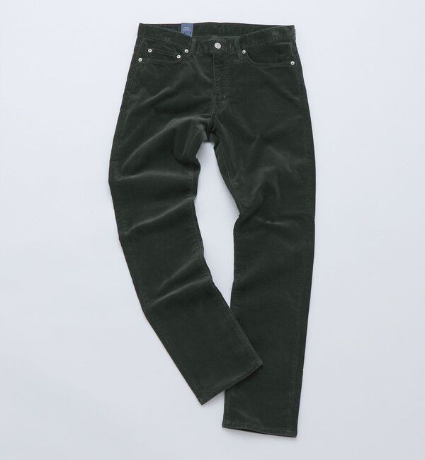 SHIPS「SHIPS: KAKEGAWA コーデュロイ 5ポケット スリム パンツ」|チノ|