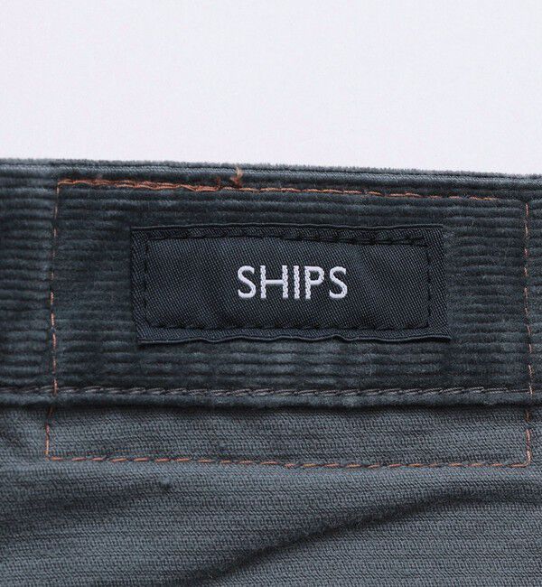 SHIPS「SHIPS: KAKEGAWA コーデュロイ 5ポケット スリム パンツ」|チノ|