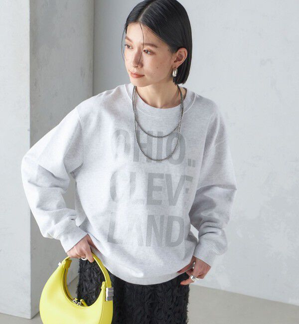 SHIPS for women「【SHIPS別注】Odub:〈手洗い可能〉メタリック ロゴ スウェット 24SS ◇」|スウェット・ジャージ|