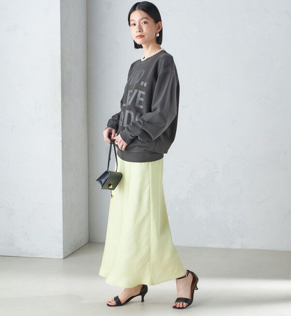 SHIPS for women「【SHIPS別注】Odub:〈手洗い可能〉メタリック ロゴ スウェット 24SS ◇」|スウェット・ジャージ|