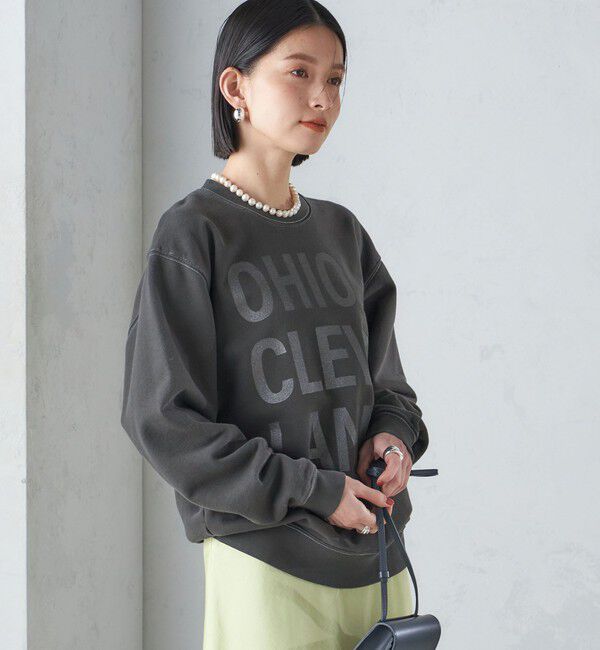 SHIPS for women「【SHIPS別注】Odub:〈手洗い可能〉メタリック ロゴ スウェット 24SS ◇」|スウェット・ジャージ|