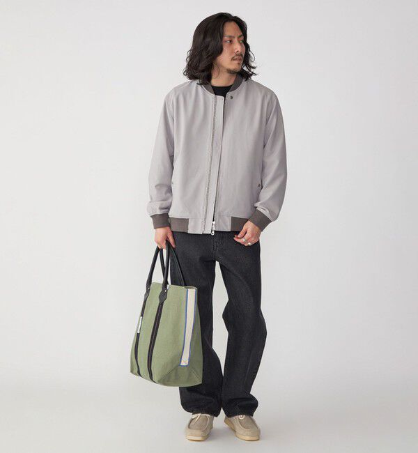 SHIPS「SHIPS: 〈遮熱・吸汗速乾〉ツイル ジップアップ ライト ブルゾン」|ブルゾン・スタジャン|