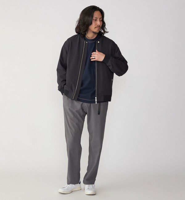 SHIPS「SHIPS: 〈遮熱・吸汗速乾〉ツイル ジップアップ ライト ブルゾン」|ブルゾン・スタジャン|