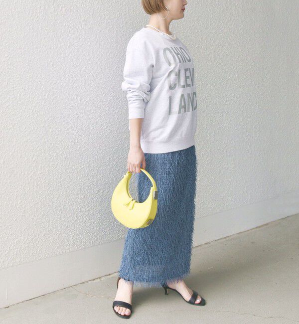 SHIPS for women「【WEB限定】〈手洗い可能〉フリンジ ラメ タイト スカート」|スカート|