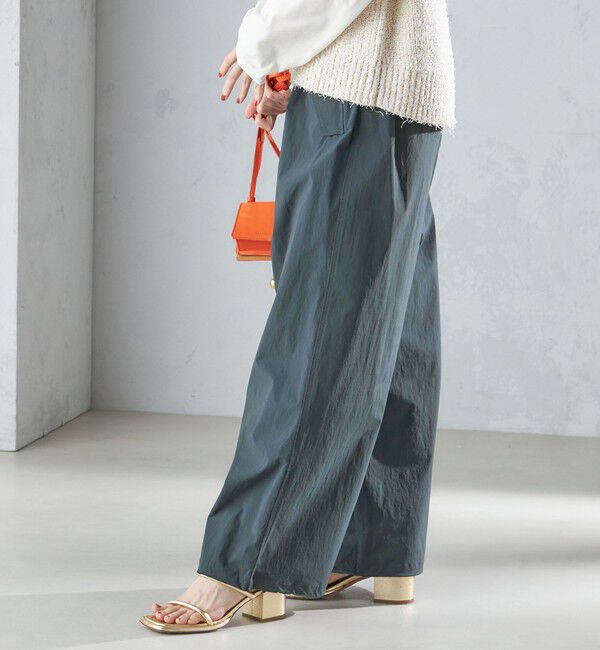 SHIPS for women「〈手洗い可能〉裾ドロスト ナイロン カーゴ パンツ ◇」|その他|