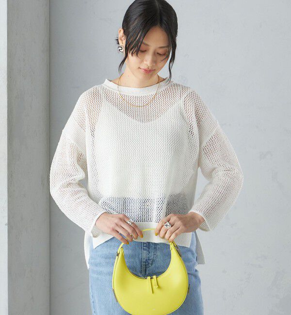 SHIPS for women「〈手洗い可能〉メッシュ ニット ◇」|ニット・セーター|
