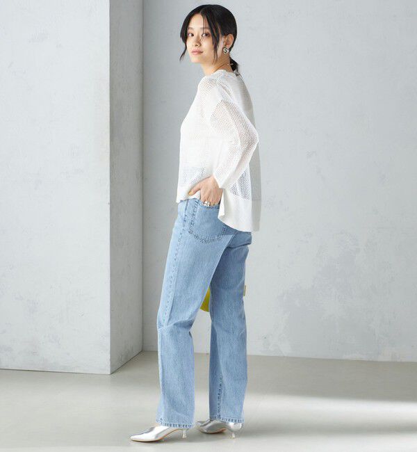 SHIPS for women「〈手洗い可能〉メッシュ ニット ◇」|ニット・セーター|